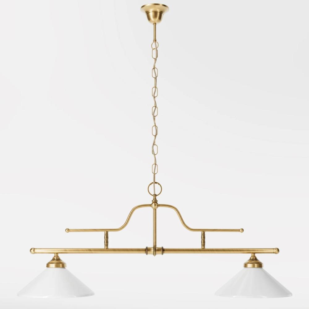 elegans etkezoasztal csillar klasszikus arany sargarez uvegburas fuggesztek ketizzos biliard lampa polgari vintage villa kastely lampak.jpg